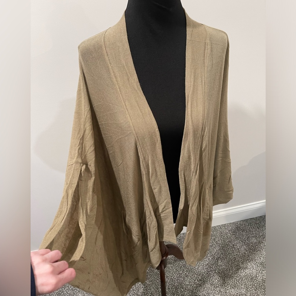Anthropologie - Light Olive bat winged light weight sweater
